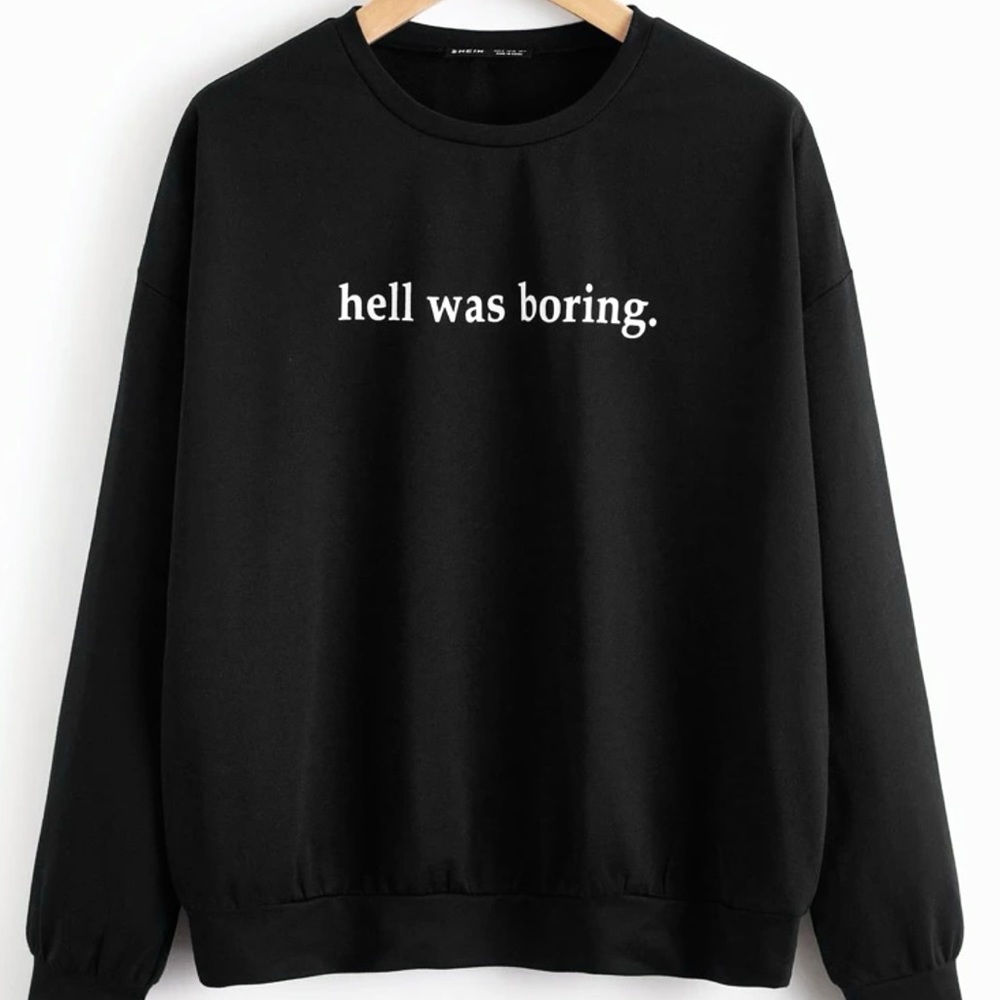 Grunge Graphic Sweatshirt Size L